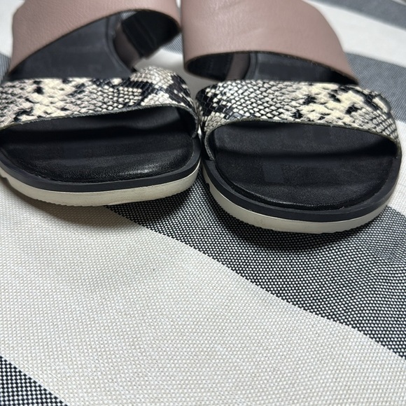 Sorel Womens Ella II Slide Sandals 7.5 Leather Snakeskin Print Summer Travel - Picture 9 of 10